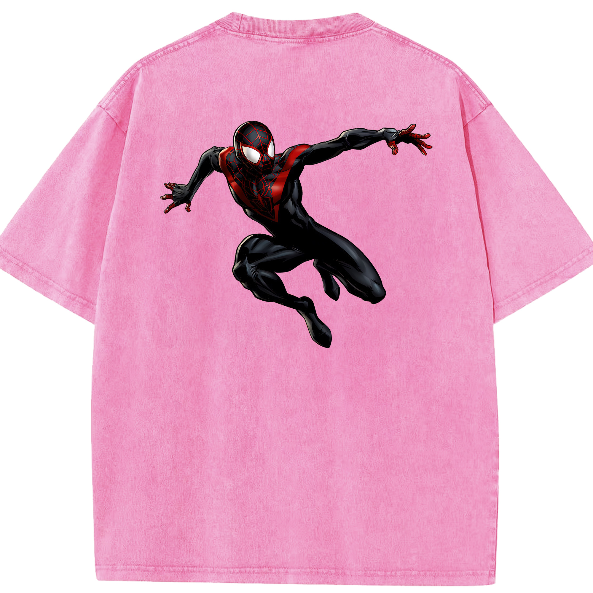 （画像用） Spider Man スパイダーマン 綿100% ヴィンテージ風 半袖Tシャツ（背面プリント）